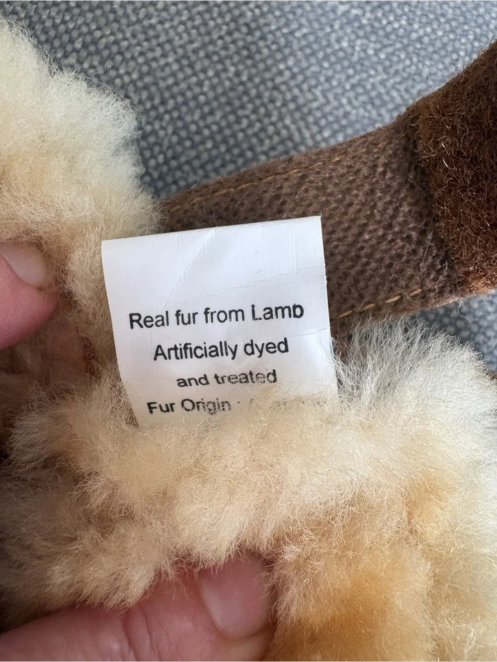 Ll bean toddler lamb leather fur moccasins 5/6